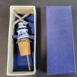 Vintage Dutch Windmill Bottle Stopper