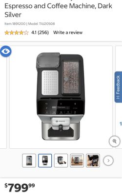 Espresso and Coffee Machine, Dark Silver Item 1891200 | Model TIU20508