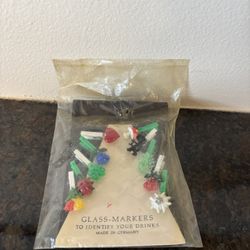 Vintage Novelty Glass Markers - Made in Germany