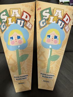 Sad Club- Cry Baby Flower Plush. Authentic From Pop Mart