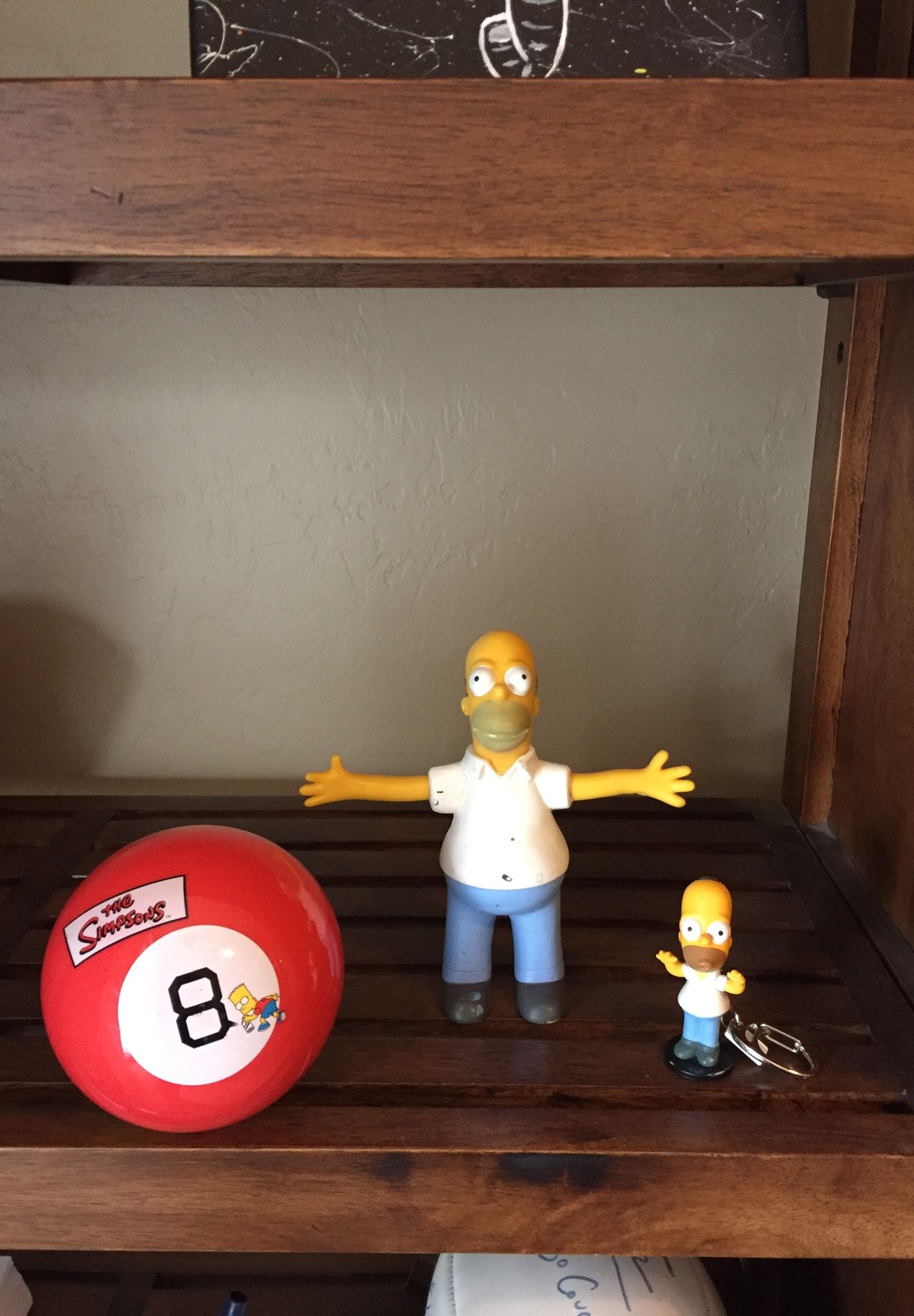 Classic Homer Simpson Toys, The Simpsons Magic 8 Ball, bendable Homer, Bobblehead Homer Keychain