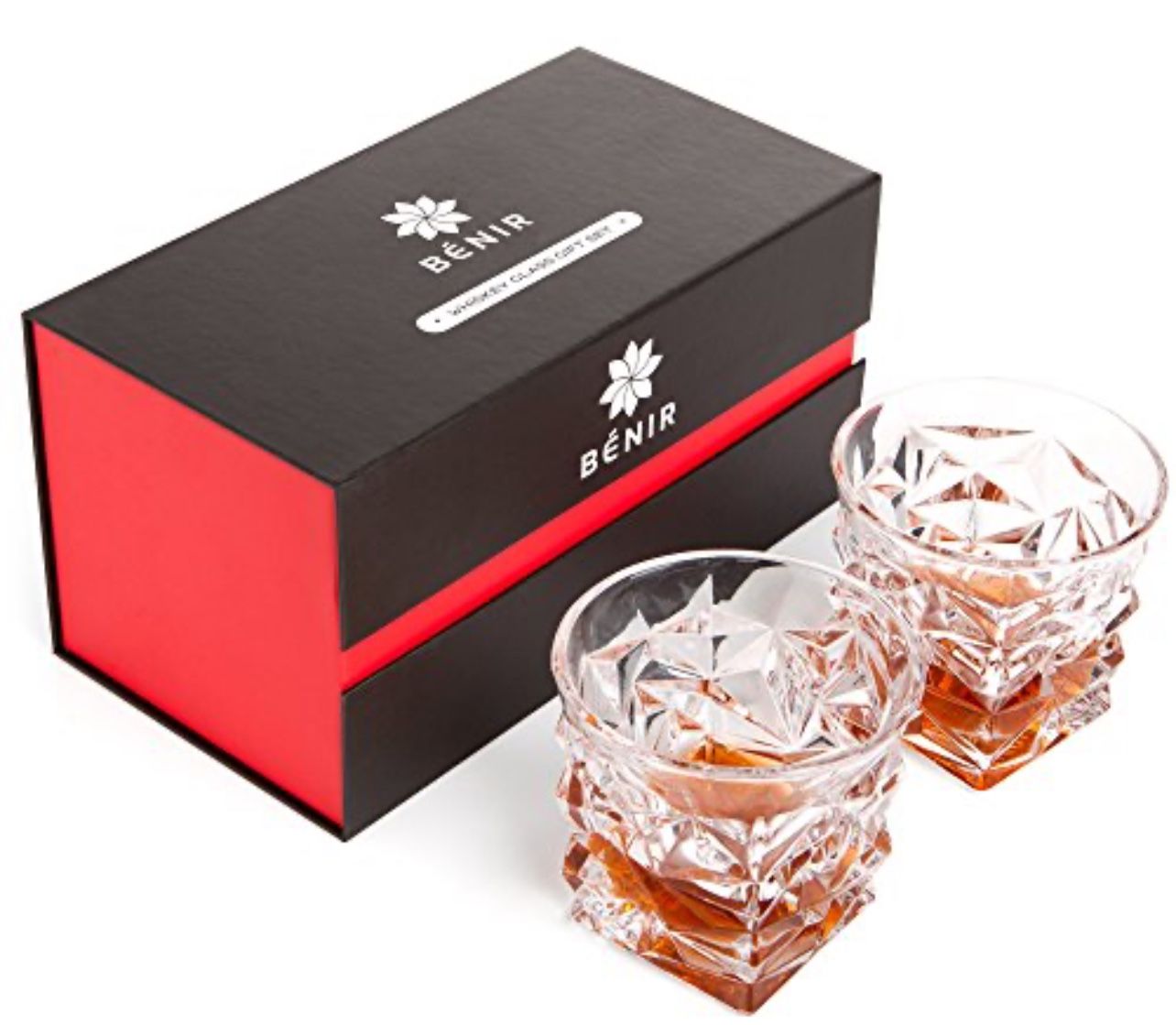 Set of Diamond Cut Whiskey Bourbon Scotch Glasses