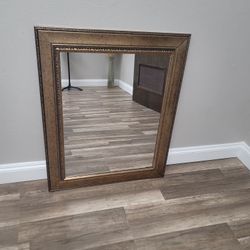 Gold Antique Decor Mirror 34.5 in x 28 in