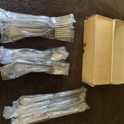 Four Serving Vintage Silverware Set