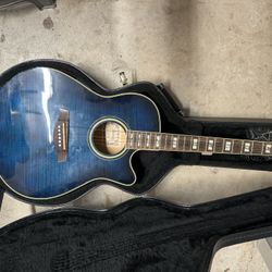 Ibanez AEF 30-MS-OP-03 2004 Blue Burst