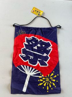 Japanese Festival Drawstring Bag