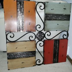 Metal Wall Decor Picture 28" X 28" 