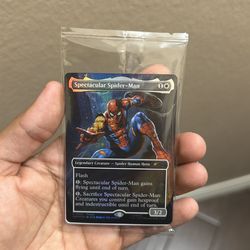 Magic the gathering spectacular Spiderman card