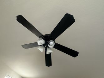 52” Black Ceiling Fan