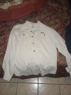Field And Dream Beige Button Up Shirt For Men Size XXL $20