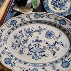 Messenger Blue ONION Platter