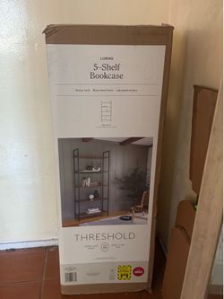 5 Shelf Ladder Bookshelf Walnut