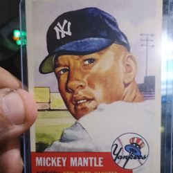 1953 NEW YORK MICKEY MANTLE BASEBALL CARD REPRINT MINT CONDITION 