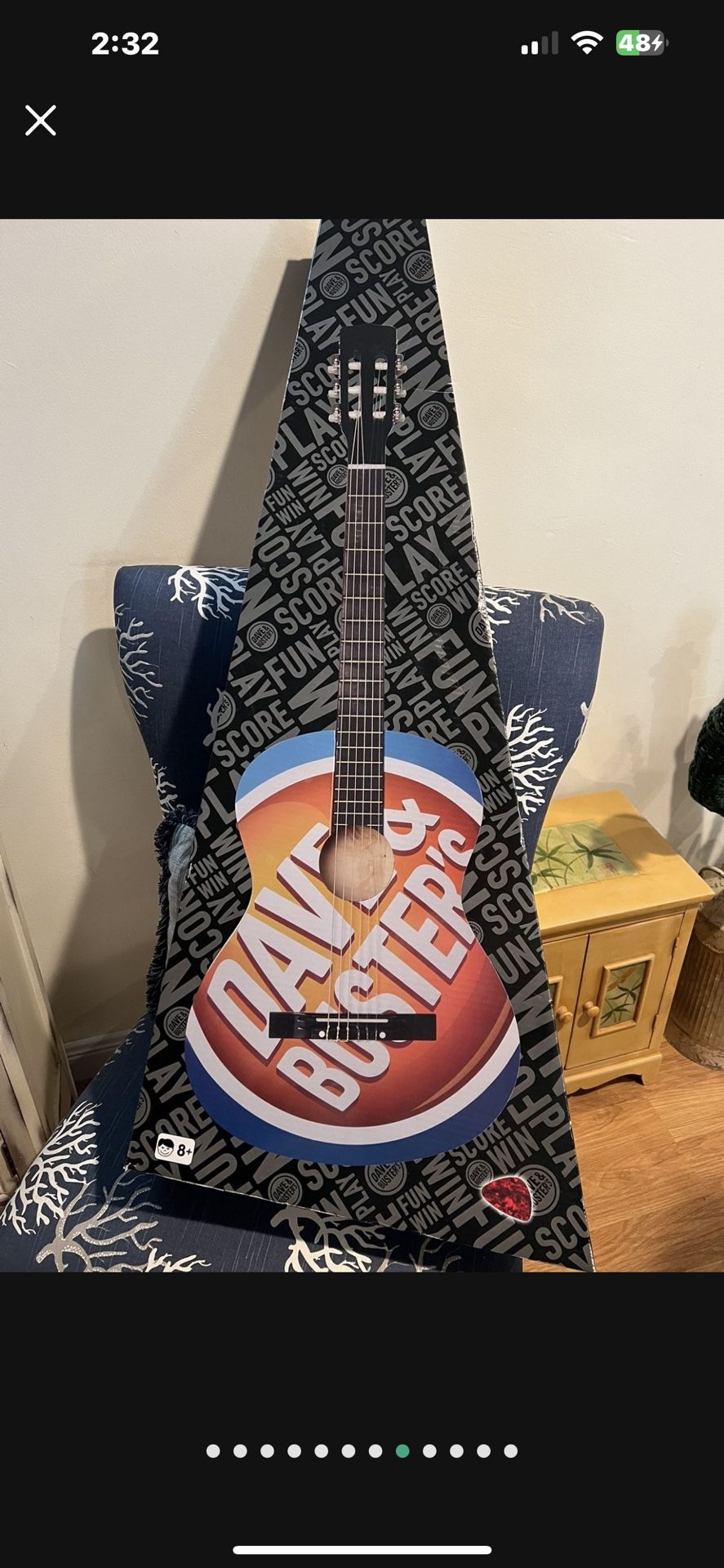 Pre Owned Two Guys Dave And Buster 39 Inch Acoustic Guitar