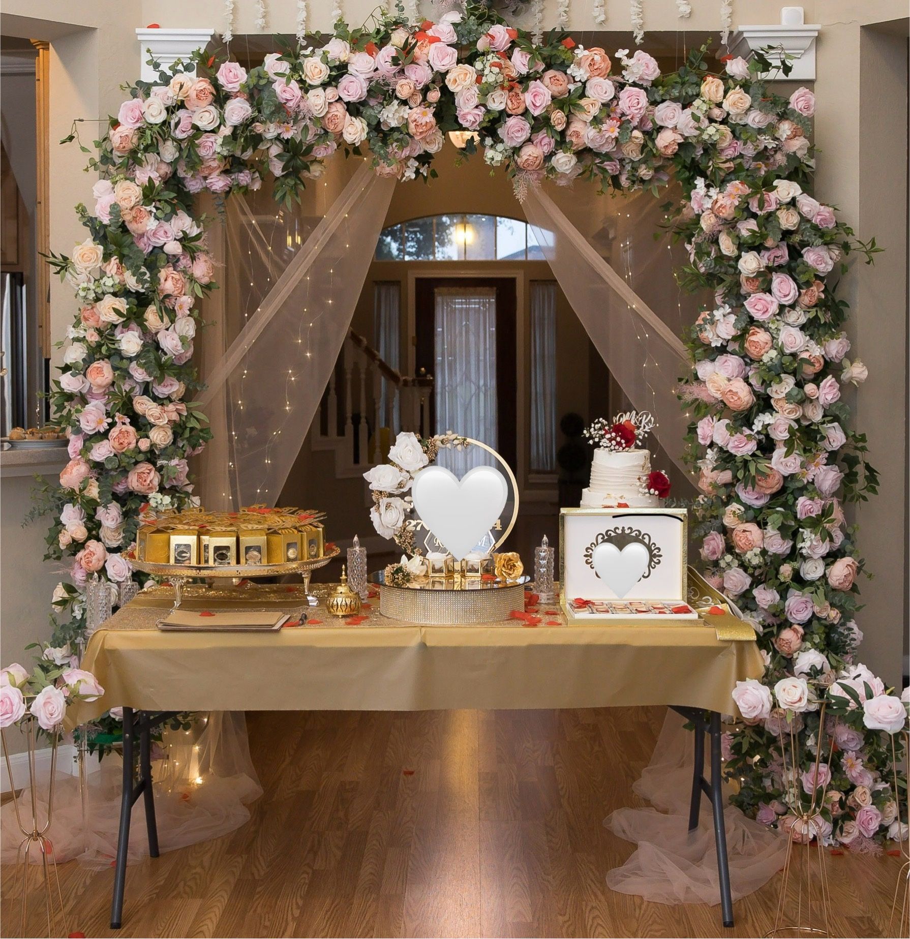 Flower wedding backdrop