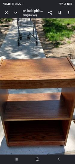 Side table printer cart turntable cart still available no delivery