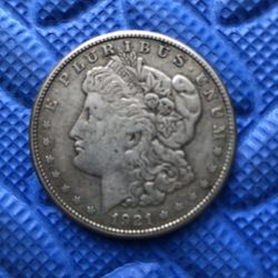 1921 Morgan Silver Dollar (a)