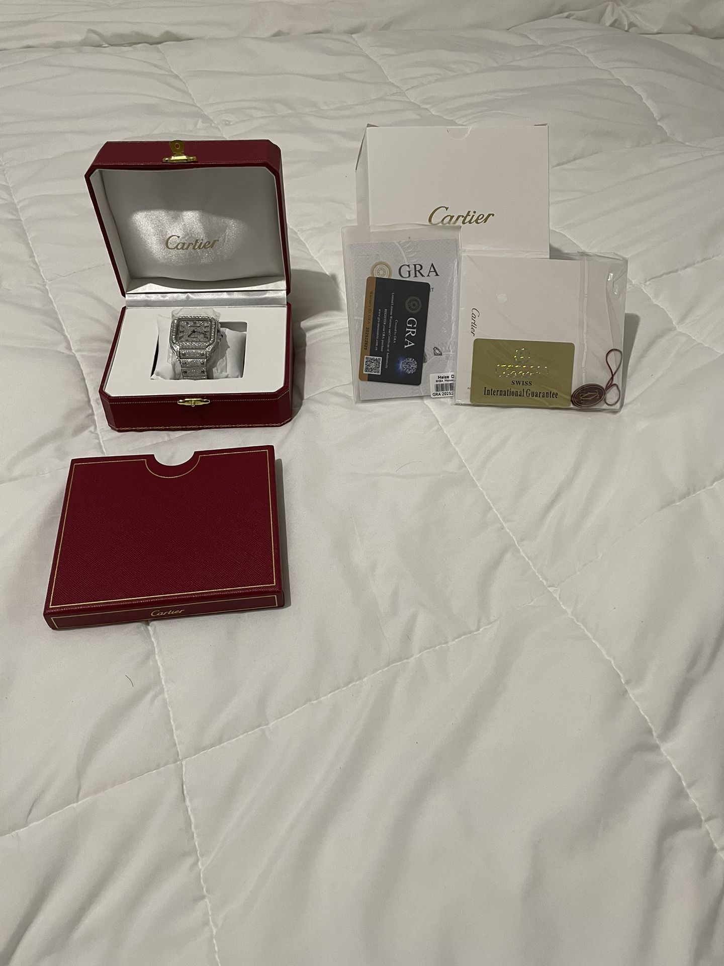 VVS Iced Out Moissanite Cartier Watch