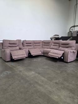 ‼️Liquidation Sale‼️ Barcalounger Carmelo Fabric Power Reclining Sectional(Free Delivery)