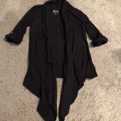 Justice size 8 black cardigan