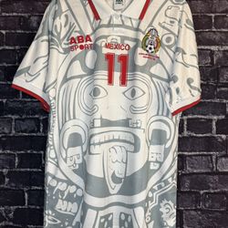Mexico 1998 Away - Cuauhtémoc Blanco Jersey (XL)