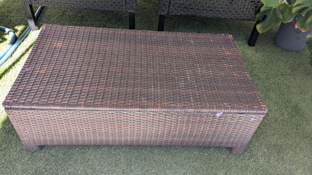 All weather rattan coffee table