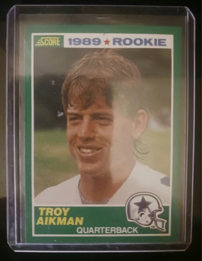 Super Nice Lot Of 3 Troy Aikman Cards In MINT CONDITION