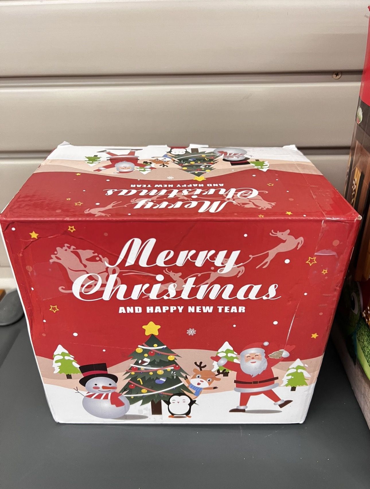 🎅 5.5FT Christmas Lighted Santa Inflatable — Santa Jumping Out of Stockings! 🎄w