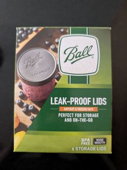 12 Ball Leak-Proof Lids, Wide Mouth