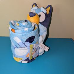 🩷 Bluey Hugger Plushie and Comfy Throw (50x60) ✨💝