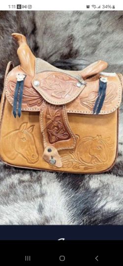 Vintage Saddle Purse