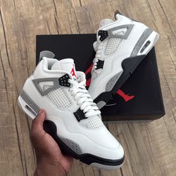 Jordan 4 White Cement
