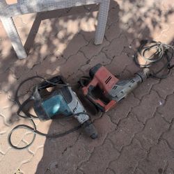 Milwaukee Max drill and Makita Max drill rotary hammers very good condition