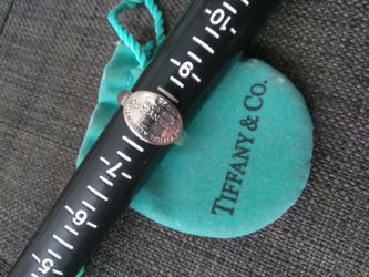 Authentic Tiffany and Company 925 Silver Ring Size 8. $275 OBO