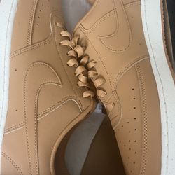 Nike Court Vision Lo Flax Wheat Color 