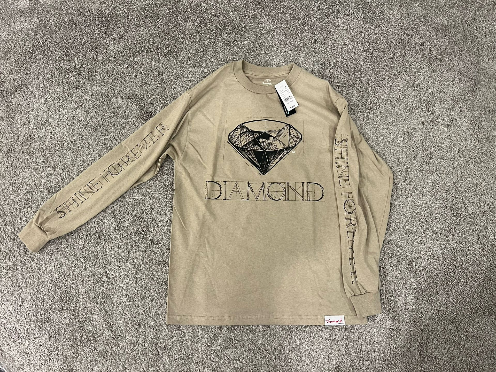 New! Diamond Supply LS T-shirt Sz. M