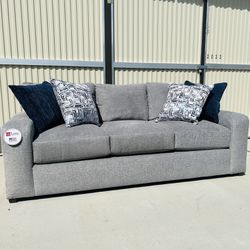 Brand New Large Gray 3-Seater Sofa 