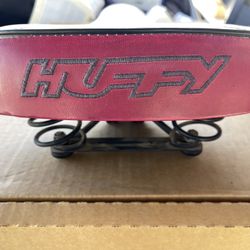 Huffy Cruiser Bike Seat - Red And White- Very Good Condition 
