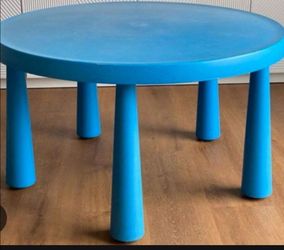 MAMMUT Children’s Table.  Light Blue . Indoor/Outdoor