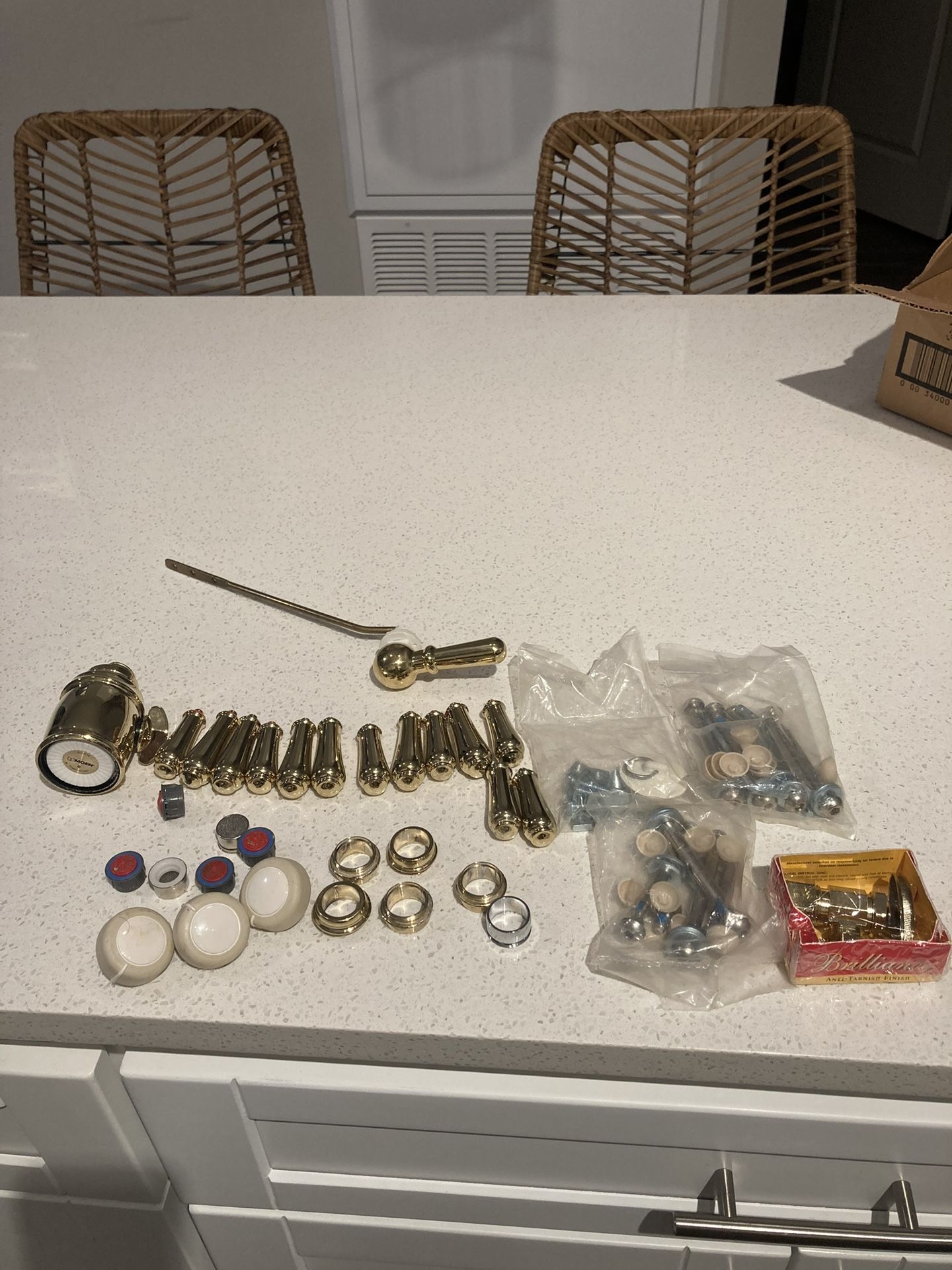 Gold Shower, tub and toliet hardwares-40 count