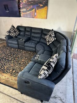 🌟 Ashley furniture gorgeous 7pc reclining sectional couch 🛋 ( FREE DELIVERY)
