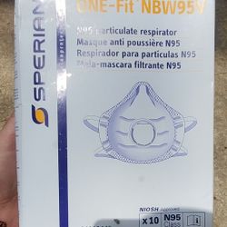 Sperian One Fit N95 Niosh Approved NBW95V & 3M N95  Particulate Respirator's