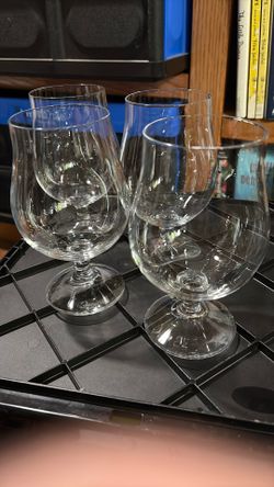 Super Bowl Special! Stolzle Lausitz Tulip Beer Glasses-set of 4