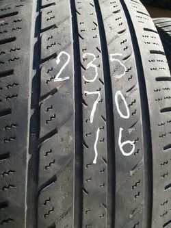 235 70 16 one good truck tire for sale
