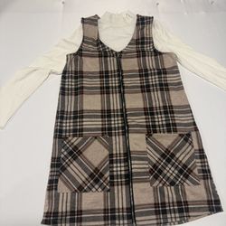 Plaid  Casual Girls Dress Size 12 