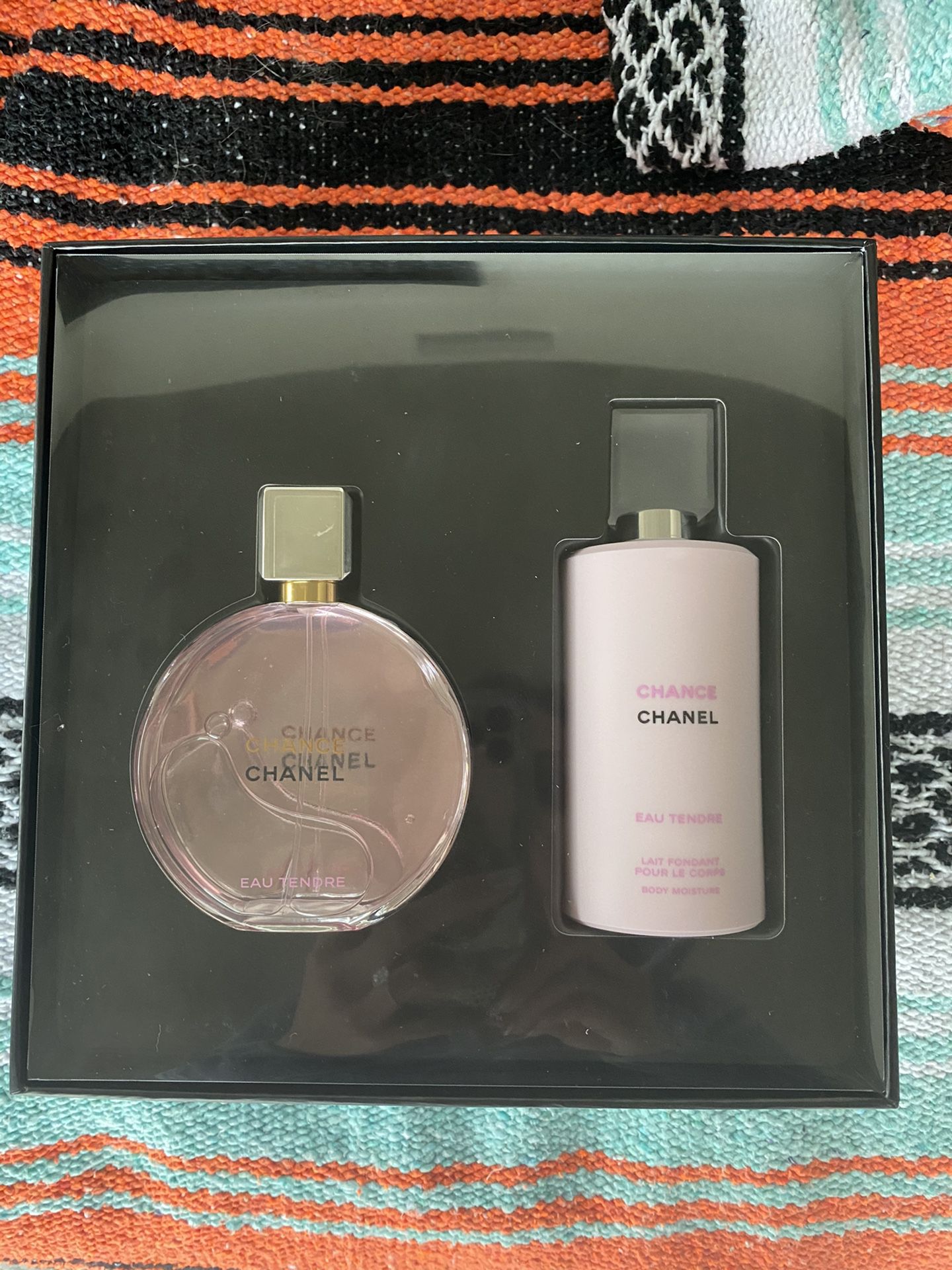 Chanel chance perfume and lotion set full size brand new