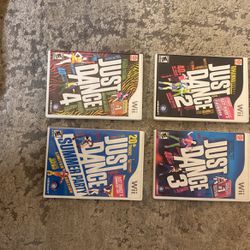 Wii Just Dance 2, 3, 4 & Summer Party Limited Edition