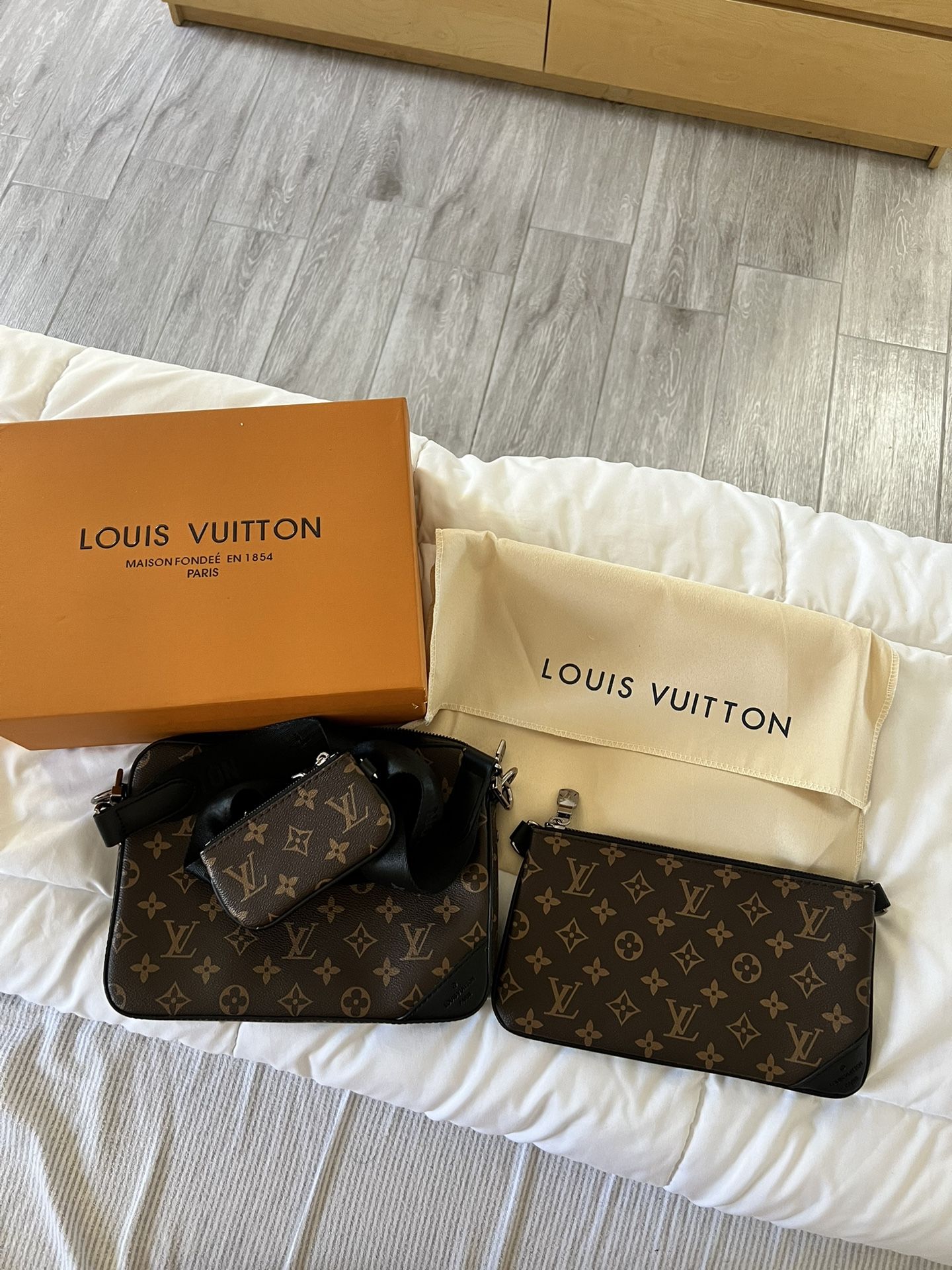 LV Purse 3 Piece Set Trio Messenger Bag