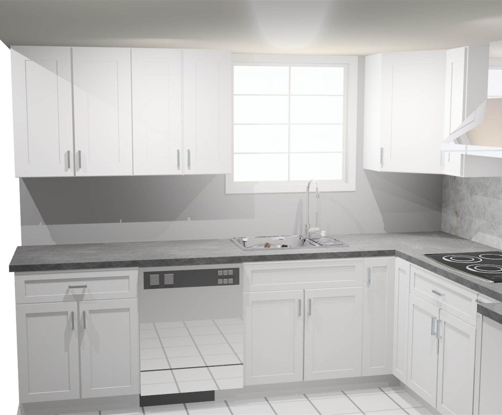 Shaker White Kitchen Cabinets