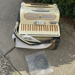 Beautiful Electric Italian Piano  🎹 Cantino Accordion, circa 1950's, with original case | Reverb